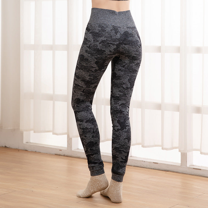 AthleGlam Camo Sculpt Leggings - High-Waist, Seamless & Ultra Stylish