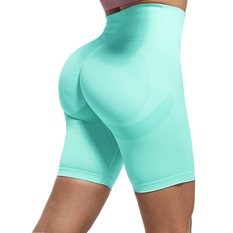 AthleGlam Curve Boost Seamless Biker Shorts - High-Waist & Sculpting Fit